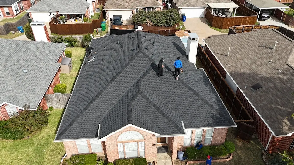 Slate & Tile Roof Repair work in progress on a San Bruno property